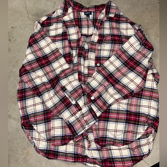 Gant Tops - Gant Men's Red and White Checkered Shirt